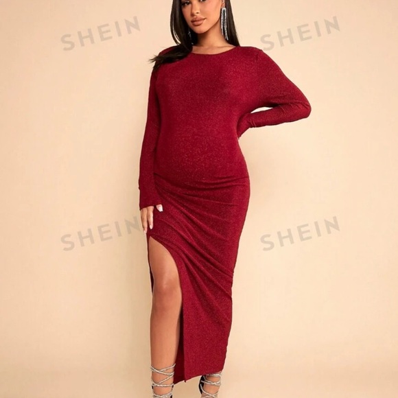 Maternity red dress - Picture 1 of 5